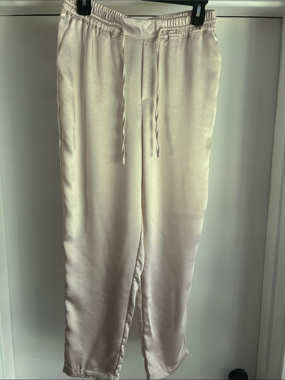 Satin Pants - Cream